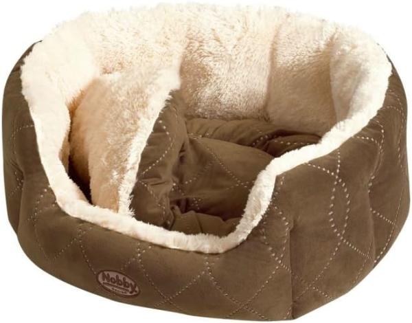 Nobby Komfortbett Ceno oval beige/braun