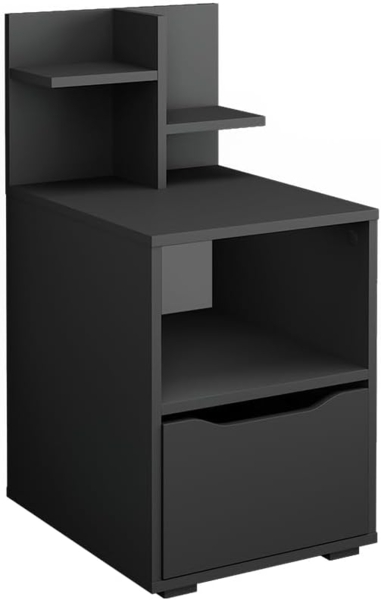 Nachttisch Ruben Anthrazit 40 x 82.2 cm mit Schublade Vicco