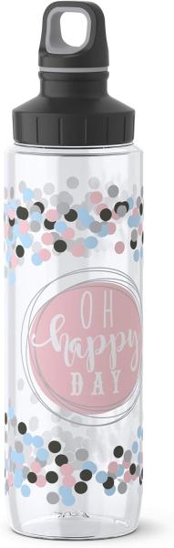 EMSA Trinkflasche Tritan ScrHappy Day 0,7l transparent