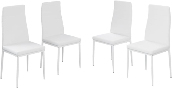 Esszimmerstuhl Grand Weiß 42.5 x 48 cm 4er Set Vicco