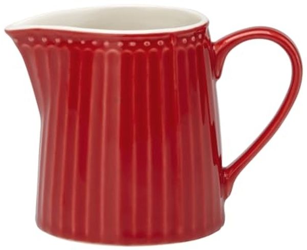 Greengate Milchkännchen Alice Red Steingut Rot