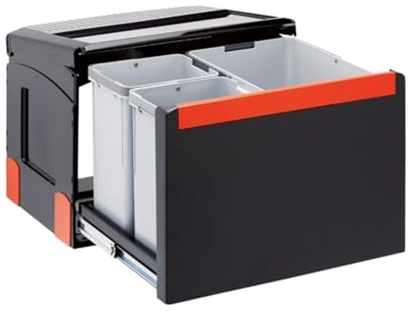 FRANKE Abfallsorter 30 (2x8 + 14) Liter CUBE 50 ab 50 cm Schrankbreite, Automatikauszug