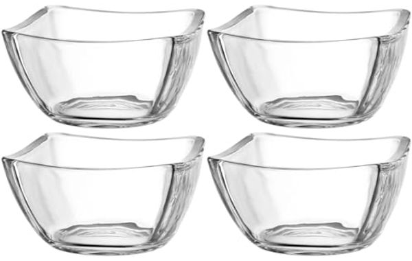 LEONARDO Schale PIAZZA, 12 cm, 4er-Set, Glas, (Set, 4-tlg), spülmaschinengeeignet