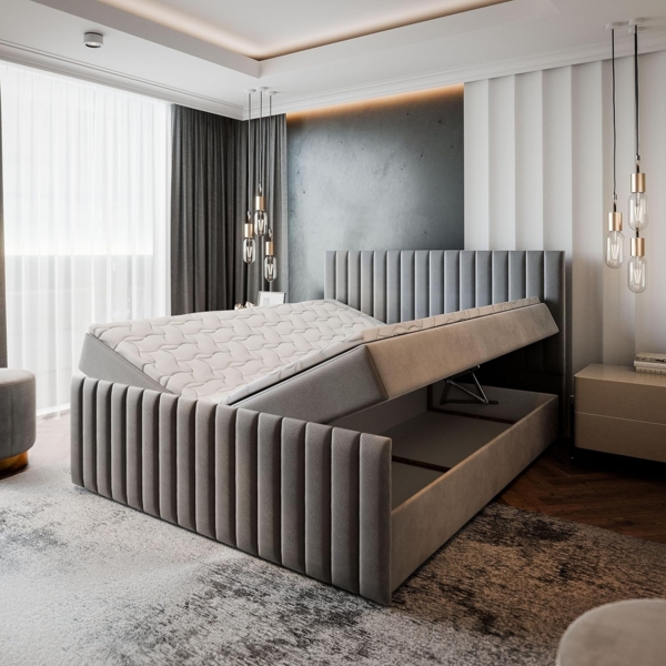 Masseno Boxbett ARION 160x200 cm mit Bonell Matratze und Topper Bild 5