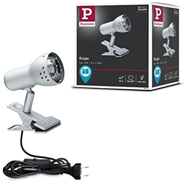 Paulmann No. 99825 Klemmspot max. 40W Gryps 230V E14 Eisen gebürstet
