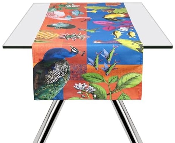 Excelsa Rhapsody Tischläufer, 60 % Baumwolle, 40 % Polyester, 45x140 cm, Mehrfarbig