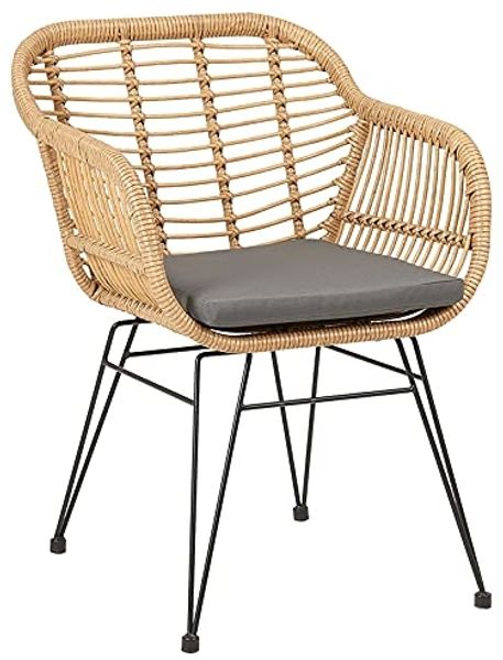 IDIMEX Esszimmerstuhl PARAMO, Esszimmerstuhl Gartenstuhl Küchenstuhl Korbstuhl Polyrattan mit Sitzki