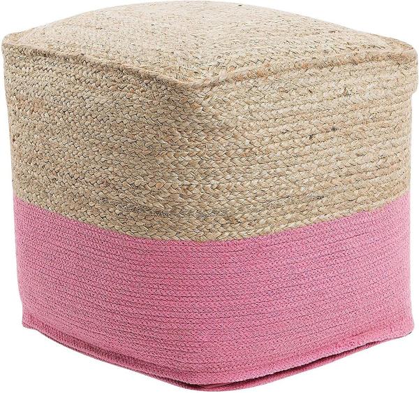 Pouf rosa 44 x 44 cm KIRAMA