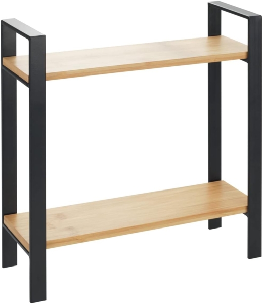 WENKO Lou, Kompaktes Küchenregal: (B x H x T): 32 x 33 x 11 cm, Metall, Schwarz, 53029100