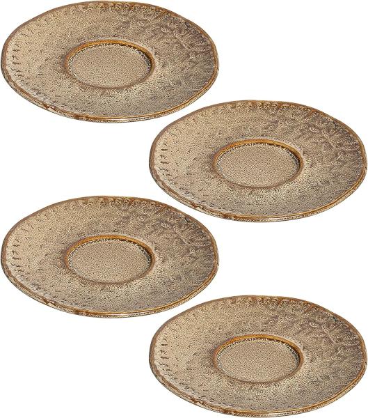 Leonardo MATERA Espressountertasse 11 cm beige 4er Set