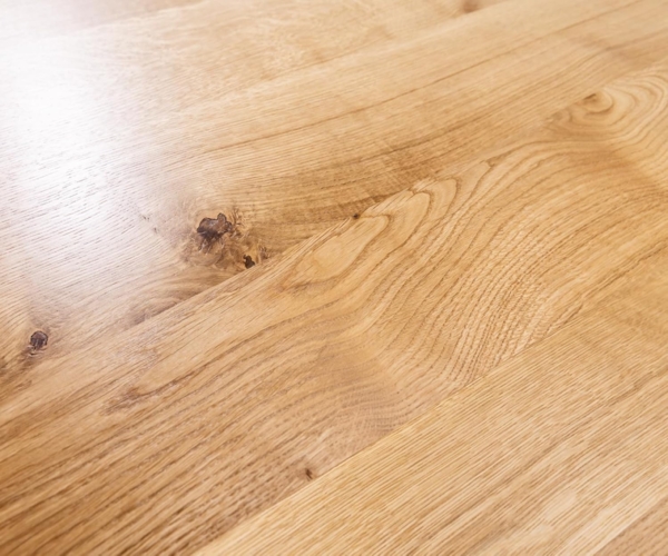 Lowboard Wyatt 220 cm Eiche Natur 4 Schübe V-Fuß Metall Schwarz Bild 4