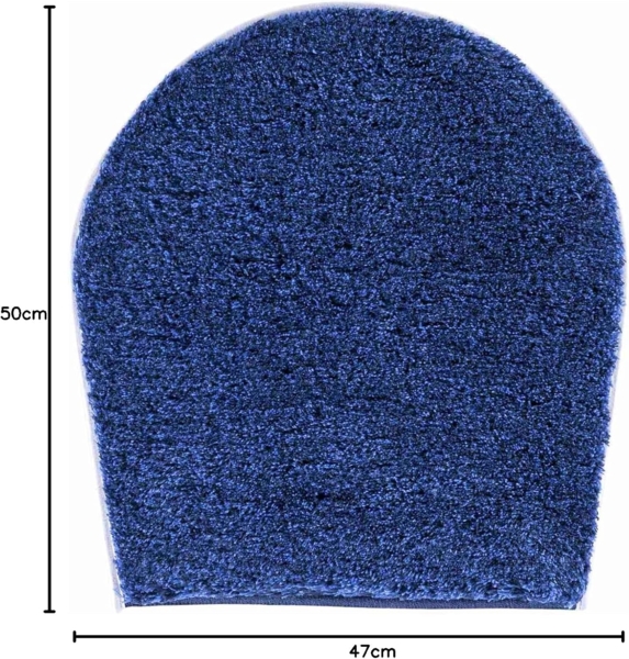 Grund Melange Badteppich, 100% Polyacryl, Blau, 47x50 cm Bild 2