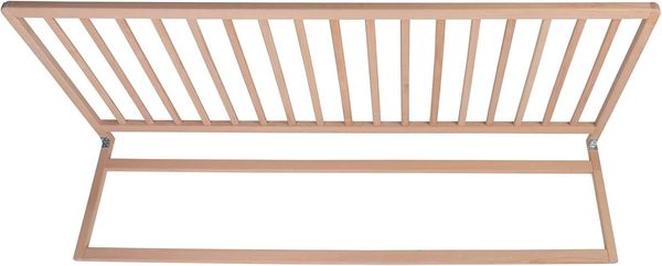 Safetots Extra breites extra hohes Bettgitter aus Holz, naturfarben, 60 cm hoch x 140 cm breit, Kleinkind-Bettgitter für Sicherheit, sicheres Kinderbettgitter, vormontiert, einfache Installation
