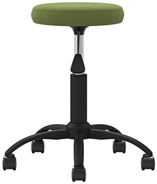 vidaXL Massagehocker Samt Hellgrün 3085740 Bild 6