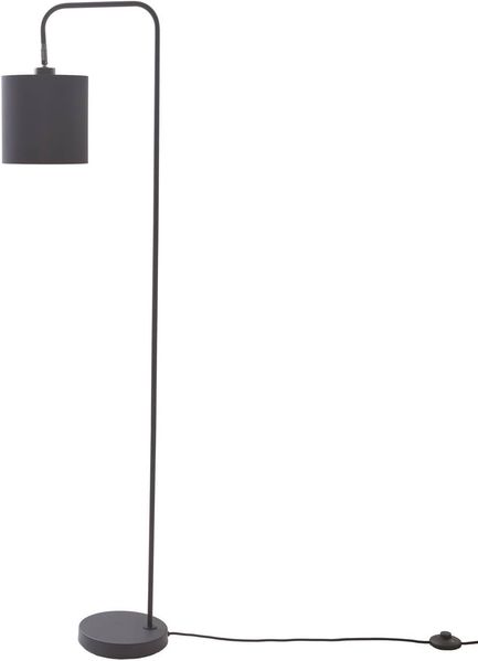 Lindby Stehlampe Hinay, Metall, Schwarz IP20, 1 x 15 W LED