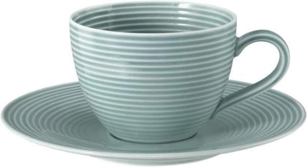 Kaffeetasse 2-tlg. mit Relief - Seltmann Weiden Beat Arktisblau Bild 1