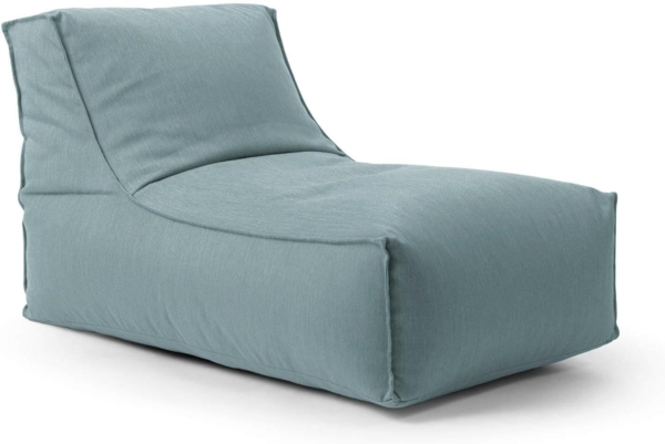 mokebo Sitzsack Der Sundowner (für drinnen & draußen), Bean Bag Outdoor für Kinder & Erwachsene, Gartenliege in Blau