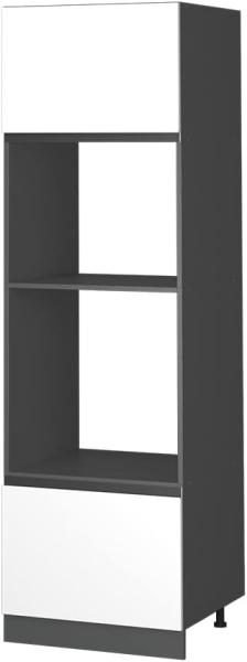 Vicco Mikrowellenschrank Küchenschrank Küchenmöbel R-Line J-Shape 60 cm modern (Anthrazit-Weiß)