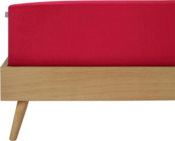 Schiesser Spannbettlaken Elli - 97/3 - 100 x 200 cm - Rot