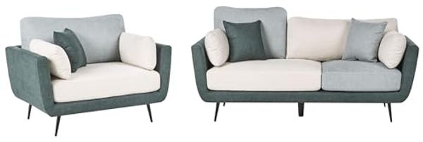Sofa Set 4-Sitzer BOLGA Stoff Grün