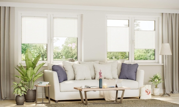 Sonello Plissee Klemmfix ohne Bohren 105x160 cm Anthrazit Faltrollo Plisseerollo Jalousie für Tür & Fenster Blickdicht Sichtschutz Sonnenschutz Fertifplissee Rollo Bild 6