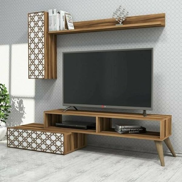 Dmora Wandregal Sterope 150 x 37.2 x 37.8h cm Braun 7 Regalflächen