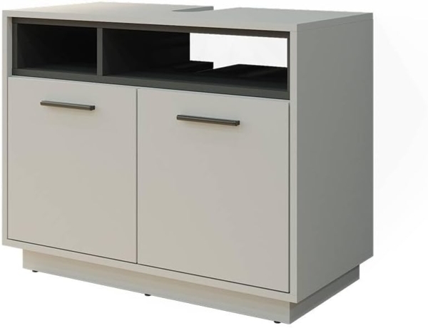 Waschbeckenunterschrank Beatrice Grau 80 x 64 cm Vicco