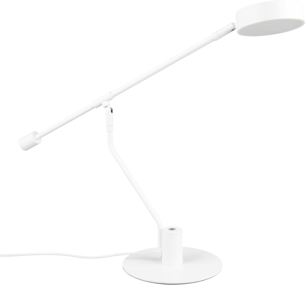 LED Schreibtischlampe MANDURO Weiß, dimmbar & Tageslicht, 64cm groß