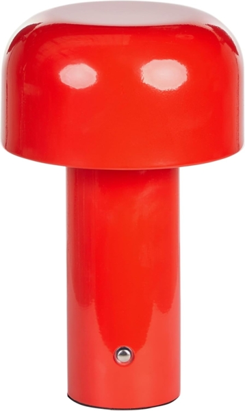 Beliani 'BESOS', kabellose LED Tischlampe mit Dimmer, Metall, Rot