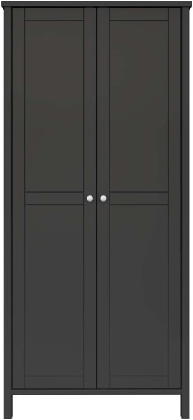 ebuy24 Kleiderschrank Tromsø Kleiderschrank 2 Türen kaffeefarben.