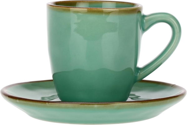 Espressotasse mit Untertasse Concerto Verde Acqua 90ml