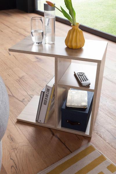 Wohnling 'NILO' Beistelltisch, Holz, Sonoma, 50 x 50 x 30 cm Bild 5