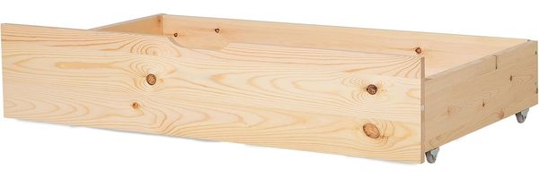 Bettschublade 2er Set RUMILLY Holz Heller Holzfarbton