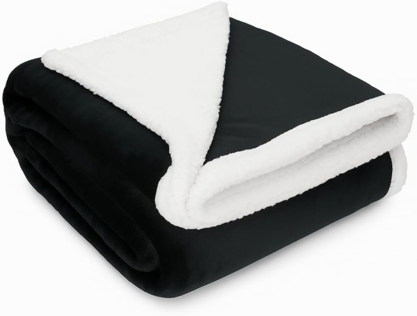 Wohndecke Luxus Flanell Sherpa Kuscheldecke XXL Verona Größe 150x200 cm, Betz, Flauschig Warm