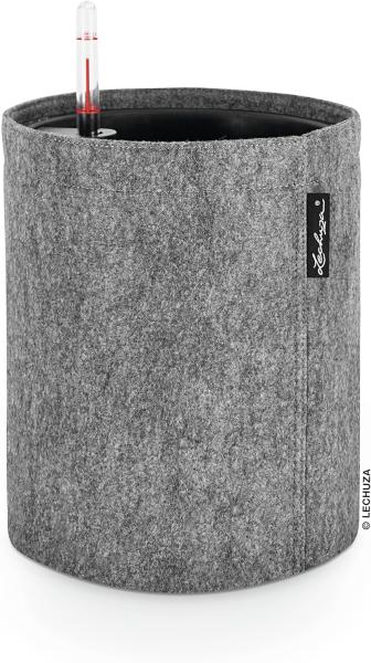 LECHUZA Pflanzgefäß TRENDCOVER 23 Felt ALL-IN-ONE Dunkelgrau 441315