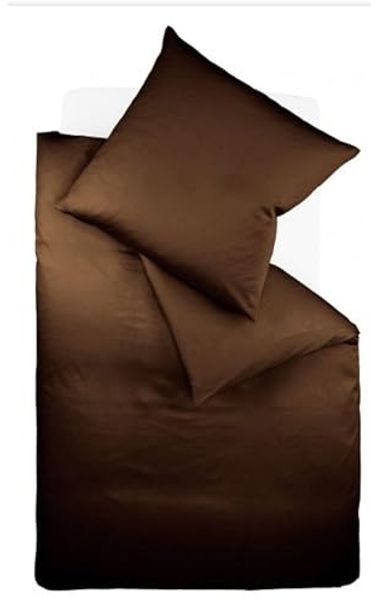Fleuresse Interlock-Jersey-Bettwäsche colours mokka 8022 Größe 155x200 cm