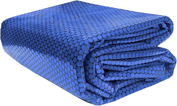 Poolpanda Pool Solarfolie Ø 550 cm Elite rund | 400 my | schwarz/blau | 15 mm Luftblasen