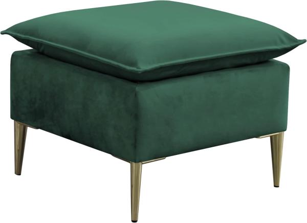 Polsterhocker Mokoli (Farbe: Tiffany 10, Füße: Gold)