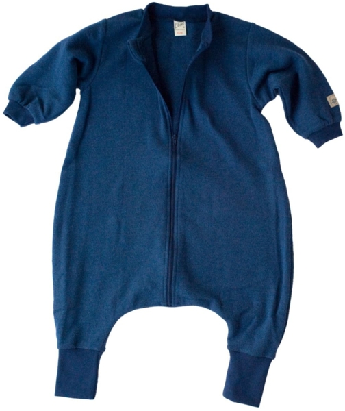 Lilano, Merino Schlafsack mit Fuß, 70% Wolle (kbT), 30% Seide, 210 g/m² (Marine, 74-80) Bild 2