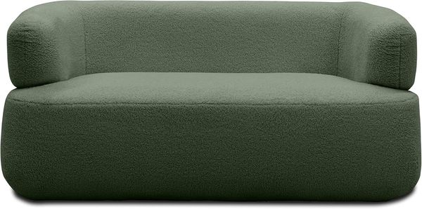 DOMO Collection 2 Sitzer Molina, 2er fest, 2er Sofa, Couch, Garnitur 160 x 86 x 71 cm in dunkelgrün