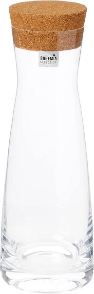 Bohemia Cristal Karaffe mit Korkstopfen 1000 ml