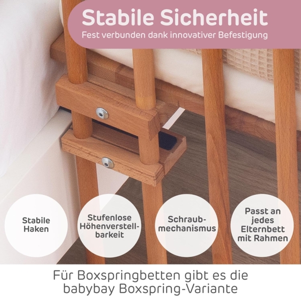 Babybay 'Original' Beistellbett Kernbuche Bild 4