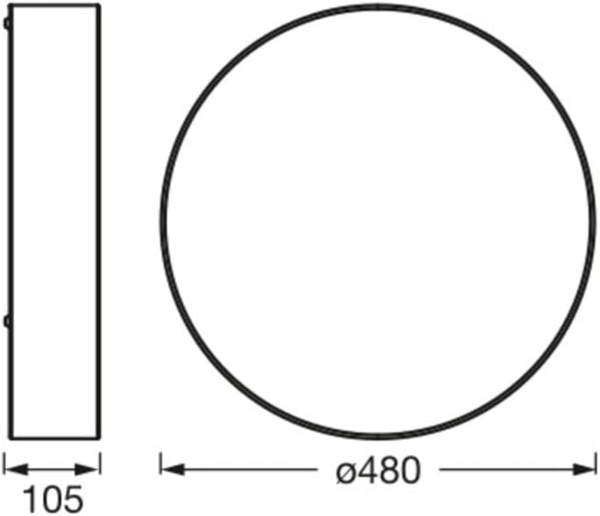 Osram ORBIS PARIS Deckenleuchte 480mm, beige, 3XE27-Sockel, kann mit smarter Lampe bestückt werden, hochwertiges, modernes Design, mit Stoffschirm, geeignet für Innenräume, rund, IP20 Schutzklasse Bild 6