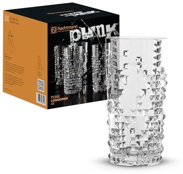 Nachtmann Longdrinkgläser Punk 390 ml 4er Set