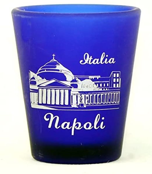 Naples (Napoli) Italy Cobalt Blue Shot Glass by World By Shotglass