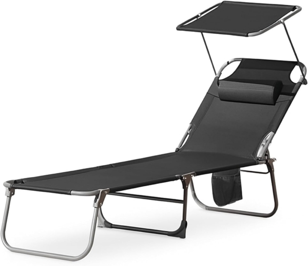 VCM Sonnenliege Bindox 919976 Rot L. 185 x H. 24 x B. 55 cm