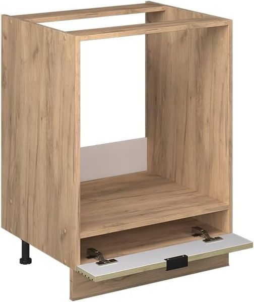 Herdumbauschrank Fame-Line Eiche Paneel 60 cm ohne Arbeitsplatte Vicco Bild 5