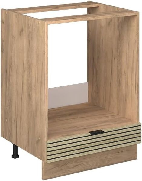 Herdumbauschrank Fame-Line Eiche Paneel 60 cm ohne Arbeitsplatte Vicco