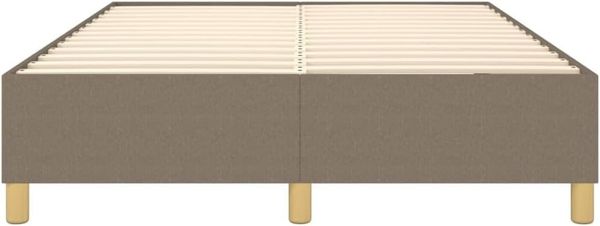 vidaXL Boxspringbettgestell Taupe 140x200 cm Stoff 3120965 Bild 6