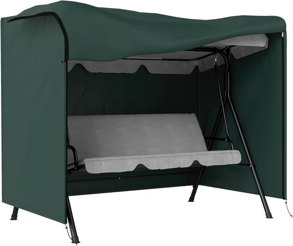 Outsunny Gartenmöbel-Schutzhülle Abdeckhaube, Wasserfest, Sonnenschutz (Schutzhülle für Hollywoodschaukel, 1-St, Abdeckhaube für Hollywoodschaukeln), 205L x 124B x 164H cm